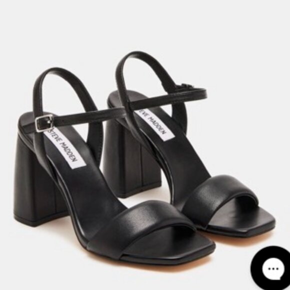 Steve Madden Shoes - Mareena Black Leather Steve Madden Shoes (Size 5)